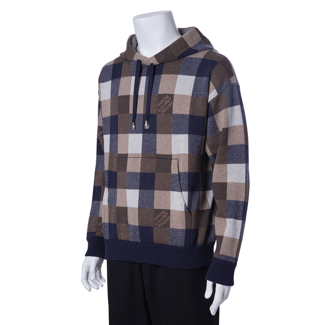 LOUIS VUITTON(USED)루이비통 1AFXJU 체크 후드티 #S0